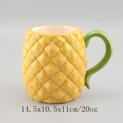 pineapple coffee mug