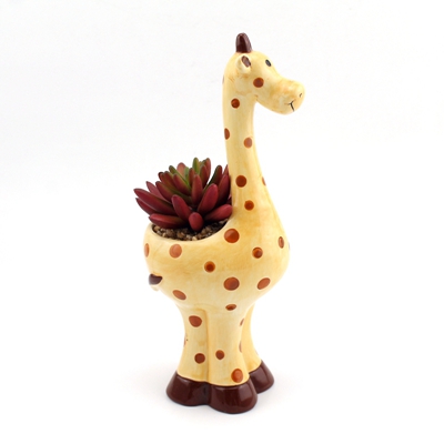 ceramic giraffe planters