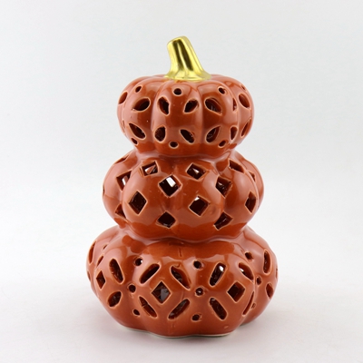 Ceramic Pumpkin Tealight Holder