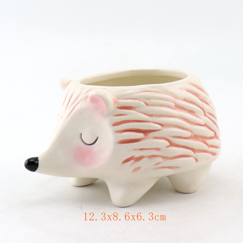 Mini Ceramic Hedgehog Planter Pot
