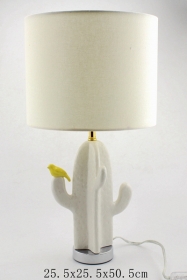 kerámia kaktusz asztali lámpa