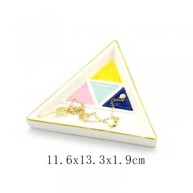 kerámia tinket tányér háromszög alakú
