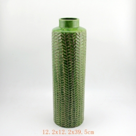 lime zöld kerámia váza