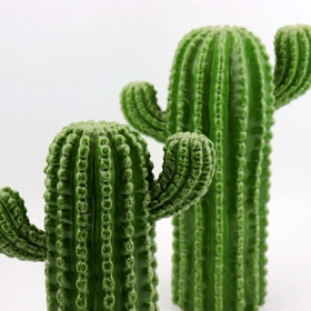 zöld kerámia kaktusz figurális otthon díszít