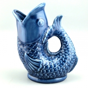 dekoratív hal alakú kerámia váza