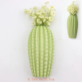 kerámia kaktusz fali díszítő váza