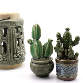 zöld kerámia kaktusz dekoráció beszállítója